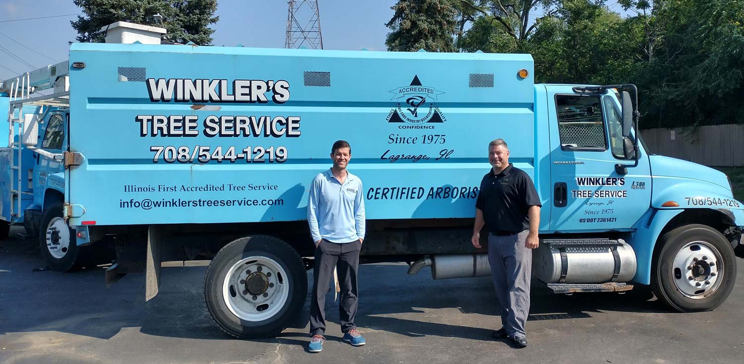 MME John Lewis visiting TCIA Accredited Member Winkler’s Tree Service